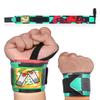 CROWN Anime Wrist Wraps Camo Lifting Straps 24" for Men and Women - 1 Pair Each, Gym Accessories Support Weightlifting, Powerlifting, Strength Training, and Improve Workout, Green Tanj view 1
