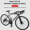 BUDAOWEN Bike Wall Mount Garage Adjustable Bike Hanger Storage Rack Aluminum Alloy Material Foldable Hook,Horizontal Bike Hook Bike Holder for Road,Hybrid Bikes,Black,2pcs view 2