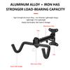 BUDAOWEN Bike Wall Mount Garage Adjustable Bike Hanger Storage Rack Aluminum Alloy Material Foldable Hook,Horizontal Bike Hook Bike Holder for Road,Hybrid Bikes,Black,2pcs view 3
