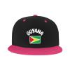 HIAMEA Flag of Guyana Hip Hop Hat Adjustable Washable Adult Flat Brim Hip Hop Hat Pink view 2