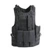 Invenko Tactical Molle Airsoft Vest Outdoor Hunting Paintball Sports Outdoor Gaming Security Guard Duty Cosplay Soft Vest Black wire view 1