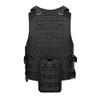 Invenko Tactical Molle Airsoft Vest Outdoor Hunting Paintball Sports Outdoor Gaming Security Guard Duty Cosplay Soft Vest Black wire view 3