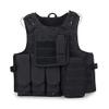 Invenko Tactical Molle Airsoft Vest Outdoor Hunting Paintball Sports Outdoor Gaming Security Guard Duty Cosplay Soft Vest Black wire view 4