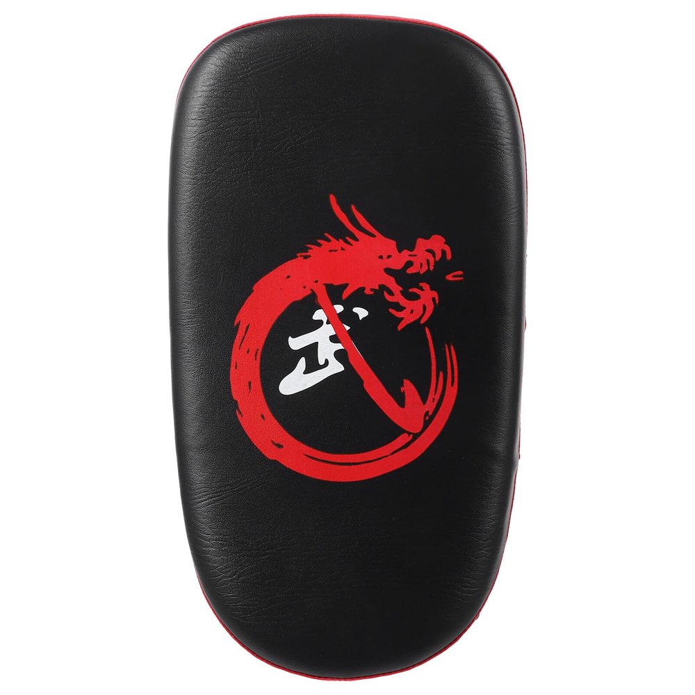 BESPORTBLE 1pcs Boxing Strike Shield Curved Kick Pads for Martial Arts Training Thickened Pu Impact Absorbing Design for Kickboxing and Thai Boxing