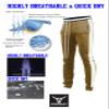 SCREENSHOT Men's Athletic Fitness Slim Fit Workout Track Pants BASIC S41700-Timber/Cream-Large view 2