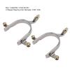 Vomeko 1 Pair Stainless Steel Horse Spurs - Cowboy Boot Spurs for Equestrian Training and Western Riding Gear view 2
