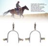 Vomeko 1 Pair Stainless Steel Horse Spurs - Cowboy Boot Spurs for Equestrian Training and Western Riding Gear view 3