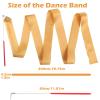 HiUnicorn 12PCS Gold Dance Ribbons, Golden Graduation Party Favors, Church Praise Dance Accessories, Ribbon Dancer Wand for Kids Gymnastics Birthday Party Decorations view 4