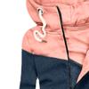Women's Color Block Slim Hoodies Long Sleeve Zip Up Camo Hooded Sweatshirt Casual Cardigan Jacket Fall Clothes (Pink1,XX-Large) view 2