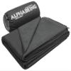 AlphaBeing Waterproof Outdoor Blanket with Merino Wool, Extra Thick Warm, Windproof, Packable Stadium Blankets for Cold Weather, Camping Gift, Pet, Car, Picnic, Concerts, 79" x 59", Black/Gray view 1