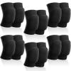 Yunsailing 6 Pairs Volleyball Knee Pads for Women Men, Soft Breathable Volleyball Tactical Knee Pads Workout Protector for Basketball Football Hockey Dance Running(S Size,Black) view 1