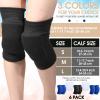 Yunsailing 6 Pairs Volleyball Knee Pads for Women Men, Soft Breathable Volleyball Tactical Knee Pads Workout Protector for Basketball Football Hockey Dance Running(S Size,Black) view 2