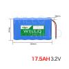 WILLQR Solar Street Light Battery Pack 3.2V Lithium-Iron Phosphate Battery 3.5Ah 7Ah 10.5Ah 14Ah 17.5Ah LiFePO4 Battery for Outdoor Solar Lights Spare Battery,3.2v17.5ah view 2
