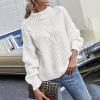 Fitted Winter Sweaters for Women Womens Capsule Wardrobe 2023 Oversize Sweaters for Women Oversized Sweater Womens Oversized Sweater Womens Open Box Deals White view 4