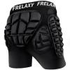 Frelaxy 3D Protective Padded Shorts for Snowboard, Skate and Ski, Snowboard Butt pad, 3D Protection for Tailbone, Hip and Butt (Black, XL) view 1
