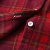 ALLureLove Toddler Boys' Girls' Flannel Plaid Shirt Button Down Long Sleeve Jacket Lapel Shacket Coat Tops Casual Outwear(Z-Red,8T) view 2