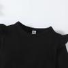 Magic Park 12M-14Y Toddler Girl Long Sleeve Blouse Kids Solid Color Tee Little Girls Ruffle Cuffs T-Shirts Winter Casual Tops (Long Black Tee, 3-4 Years) view 3