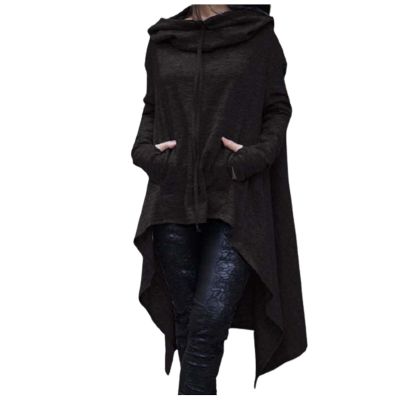 Womens Oversized Sweatshirts Gothic Hoodies Cloak Cape Cosplay Costume Plus Size Drawstring Vintage Hooded Pullover