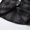 ALLureLove Toddler Boys' Girls' Flannel Plaid Shirt Button Down Long Sleeve Jacket Lapel Shacket Coat Tops Casual Outwear(Z-Black,3T) view 2