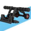 Ab Roller Exercise Wheel Abdominal Wheel Ab Roller 3 Wheels Non-Slip Heavy Duty Low Noise Abdominal Wheel With Kneeling Mat And Braking Board Unisex Deodorant Breathable Handle Domestic Gym Equipment view 1