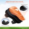 Shin Guards Soccer Kids Youth, CE Certified Airsfish Shin Guard Protection Gear for 2-18 Years Old Boys Girls Teenagers High Impact Resistant Breathable Comfortable 1 Pair 4 Sizes (Small, Orange) view 2