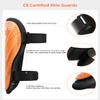 Shin Guards Soccer Kids Youth, CE Certified Airsfish Shin Guard Protection Gear for 2-18 Years Old Boys Girls Teenagers High Impact Resistant Breathable Comfortable 1 Pair 4 Sizes (Small, Orange) view 3