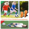 Shin Guards Soccer Kids Youth, CE Certified Airsfish Shin Guard Protection Gear for 2-18 Years Old Boys Girls Teenagers High Impact Resistant Breathable Comfortable 1 Pair 4 Sizes (Small, Orange) view 4