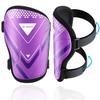 Shin Guards Soccer Kids Youth, CE Certified Airsfish Shin Guard Protection Gear for 2-18 Years Old Boys Girls Teenagers High Impact Resistant Breathable Comfortable 1 Pair 4 Sizes (Small, Purple) view 1