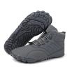 Men's Women's Lightweight Walking Boots Waterproof Warm Plush Lining Booties Comforable Slip on Winter Snow Boots Lace up Fur Lined Outdoor Winter Anti-Slip Ankle Boots Grey 46 view 3