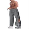 Men's Tearaway Pants for Post Surgery 2 Side Snap Breakaway Open Bottom Sweatpants Women Loose Fit Rip Off Post Surgery Cotton Pants Dark Grey 2XL view 1