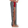 Men's Tearaway Pants for Post Surgery 2 Side Snap Breakaway Open Bottom Sweatpants Women Loose Fit Rip Off Post Surgery Cotton Pants Dark Grey 2XL view 2