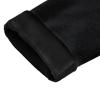 ANUFER Mens Slim Fit Cotton Sweatpants Jogging Bottoms with Zipper Pockets Casual Trousers Open Bottom Black Fluff XXL view 4