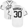 Youth Baseball Jersey 30 Stitched The Sandlot Benny The Jet Rodriguez Movie Boy's Baseball Jersey Gift for Kids(Medium,30-White) view 1