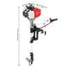 Outboard Motor, Fishing Boat Engine 2.5HP Trolling Motor, Heavy Duty 2-Stroke Boat Motor with CDI Ignition System for Rubber Boats Inflatable Boats Fishing Boats Yachts view 2