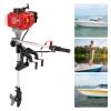 Outboard Motor, Fishing Boat Engine 2.5HP Trolling Motor, Heavy Duty 2-Stroke Boat Motor with CDI Ignition System for Rubber Boats Inflatable Boats Fishing Boats Yachts view 3