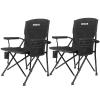 Camping Chair with Padded Hard Armrest, Sturdy Folding Camp Chair with Cup Holder W Mesh Storage Bag, Support to 400 lbsfor Adults 2 Pack view 1