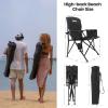 Camping Chair with Padded Hard Armrest, Sturdy Folding Camp Chair with Cup Holder W Mesh Storage Bag, Support to 400 lbsfor Adults 2 Pack view 3