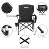 Camping Chair with Padded Hard Armrest, Sturdy Folding Camp Chair with Cup Holder W Mesh Storage Bag, Support to 400 lbsfor Adults 2 Pack view 4