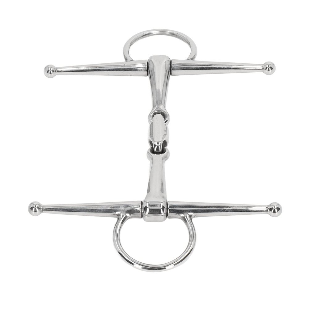 Xcello Horse Bit, 135mm Durable Stainless Steel Horse Bits Cheek Snaffle, Premium Practical Snaffle Bits for Horses Training