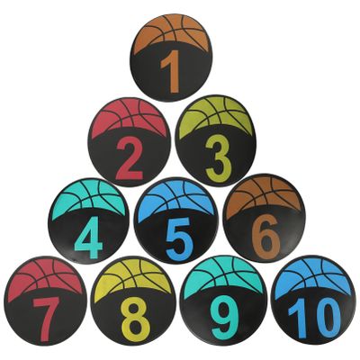 Sosoport 10pcs Football Training Tools Soccer Sign Disc Floor Makers for Soccer Training Exercising Sign Discs for Soccer Football Accessories Soccer Training Pad Soccer Training Equipment