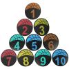 Sosoport 10pcs Football Training Tools Soccer Sign Disc Floor Makers for Soccer Training Exercising Sign Discs for Soccer Football Accessories Soccer Training Pad Soccer Training Equipment view 1