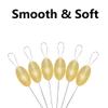 100PCS Fishing Rubber Bobber Beads Stopper Float Sinker Stops for Fishing Line Slicone Weight Stopper Freshwater Saltwater Fishing Tackle Accessories (Large) view 2