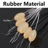 100PCS Fishing Rubber Bobber Beads Stopper Float Sinker Stops for Fishing Line Slicone Weight Stopper Freshwater Saltwater Fishing Tackle Accessories (Large) view 3