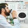 Dealusy 100 Pack 16 oz Disposable Coffee Cups with Lids and Sleeves, Sturdy Thick Paper & Leak-free Insulated to Go Paper Hot Coffee Cups for Hot & Cold Beverage view 4