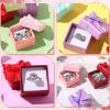 Bucherry 72 Pcs Ring Boxes 1.6 x 1.6 In Hard Cardboard Jewelry Box with Ribbon Bow Small Jewelry Gift Cases for Small Business(Vivid Color) view 4