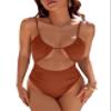 Blooming Jelly Womens One Piece Swimsuit Tummy Control Bathing Suit 2026 Sexy Slimming Flattering Cute Cheeky High Cut Out Ladies Swimwear (Small, Rust) view 1