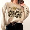 GODMERCH I Love Being Gigi Sweatshirt, Personalized Nickname Grandma with Kid Names on Sleeve Shirt, Custom Mothers Day Gigi Gifts for Grandma view 4