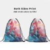 Giwawa Abstract Floral Drawstring Grip Bags - Modern Art Drawstring Storage Bags Adjustable view 3