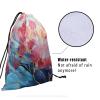 Giwawa Abstract Floral Drawstring Grip Bags - Modern Art Drawstring Storage Bags Adjustable view 4