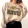 GODMERCH I Love Being Nanny Sweatshirt Personalized Nickname Grandma with Kid Names on Sleeve, Custom Christmas Gigi Nana Mimi Sweater, Gift for Nanny view 2